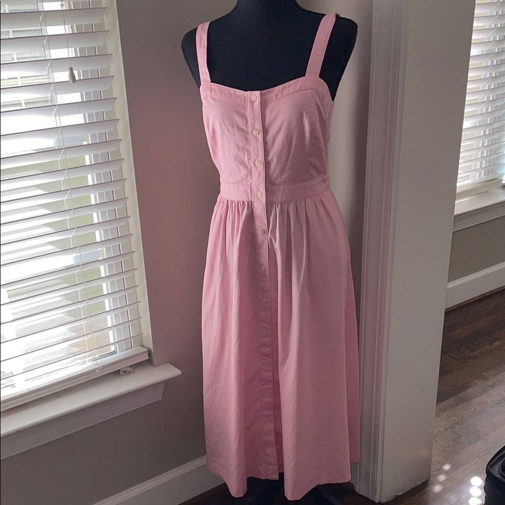 Madewell  Pink Button-Down Dress NWT 2